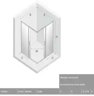 New Trendy Prime kabina prysznicowa prostokątna 90x70x200 cm szkło przejrzyste profile chrom D-0296A/D-0349A