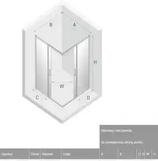 New Trendy Prime kabina prysznicowa prostokątna 90x80x200 cm szkło przejrzyste aluminiowa D-0296A D-0295A