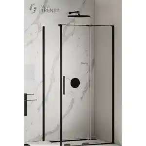 New Trendy Smart Black czarna kabina prysznicowa narożna prostokątna 110x120 cm EXK-4133