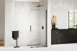 New Trendy Smart Black ścianka prysznicowa walk in 110 cm szkło 8 mm EXK-4192