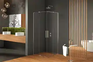 New Trendy Smart kabina prysznicowa kwadratowa podwójne drzwi 100x100 cm EXK-4064