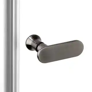 New Trendy Stalowa szczotkowana kabina prysznicowa prostokątna 100x80 K-2156 New Soleo Gunmetal Brushed
