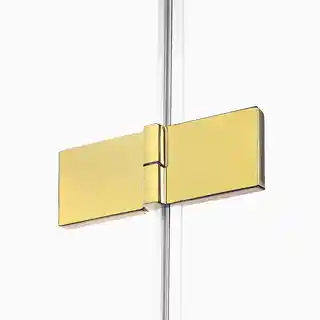 New Trendy Zlota kabina pięciokątna 80x80 lewa EXK-3840 Avexa Gold Shine