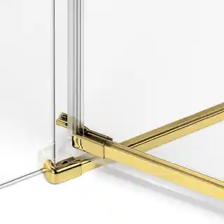 New Trendy Zlota kabina pięciokątna 80x80 lewa EXK-3840 Avexa Gold Shine