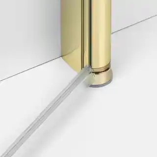New Trendy Złota kabina prostokątna składana 90x80 K-1952 New Soleo Light Gold
