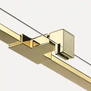 New Trendy Złota kabina prysznicowa prawa 100x90 EXK-6794 Avexa Gold Shine XR