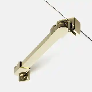 New Trendy Złota kabina prysznicowa prostokątna 100x120 K-1862 New Soleo Light Gold