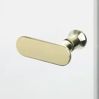 New Trendy Złota kabina prysznicowa prostokątna 100x80 K-1846 New Soleo Light Gold