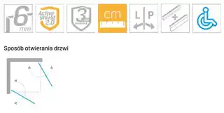 New Trendy Złota kabina prysznicowa prostokątna 70x100 K-1878 New Soleo Light Gold