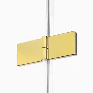New Trendy Złota kabina prysznicowa przyścienna lewa 100x100 cm EXK-2109 Avexa Gold Shine