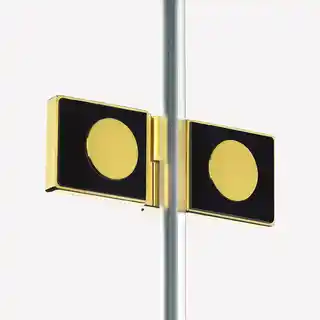 New Trendy Złota kabina prysznicowa przyścienna lewa 100x100 cm EXK-2109 Avexa Gold Shine