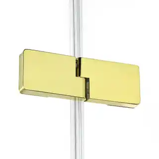 New Trendy Złota przyścienna kabina prysznicowa lewa 80x90 EXK-4794 Eventa Gold Shine