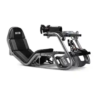 Next Level Racing NLR-R002 F-GT Pro Formula And Gt Racing Simulator Cockpit Grey Edition Wyścigowy do 150kg Skóra ECO Fotel wyścigowy
