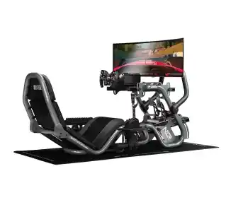 Next Level Racing NLR-R002 F-GT Pro Formula And Gt Racing Simulator Cockpit Grey Edition Wyścigowy do 150kg Skóra ECO Fotel wyścigowy