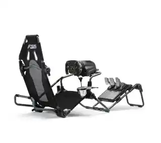 Next Level Racing NLR-S015GR F-GT Lite Carbon Grey Edition Wyścigowy do 130kg Czarno-szary Fotel wyścigowy