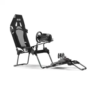 Next Level Racing NLR-S015GR F-GT Lite Carbon Grey Edition Wyścigowy do 130kg Czarno-szary Fotel wyścigowy