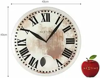 Nextime Zegar ścienny Romana biały 8162