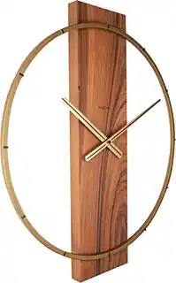Nextime Zegar ścienny brązowy Carl 3195 BR