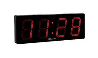 Nextime Zegar ścienny czarny Big D NT3059