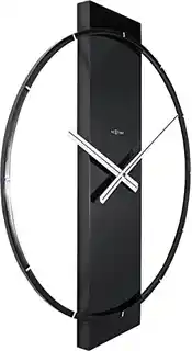 Nextime Zegar ścienny czarny Carl 3195ZW