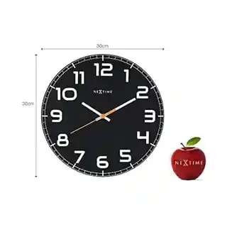 Nextime Zegar ścienny Classy czarny 8817ZW