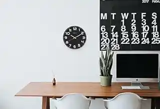 Nextime Zegar ścienny Classy czarny 8817ZW