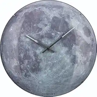 Nextime Zegar ścienny Księżyc fluorescencyjny Moon Dome 3164