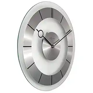 Nextime Zegar ścienny Retro NT2790, drewniana ramka, analogowy, styl vintage, 30 cm, czarny, mechanizm kwarcowy