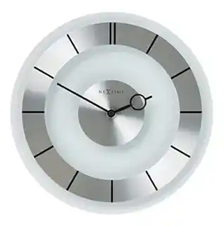 Nextime Zegar ścienny Retro NT2790, drewniana ramka, analogowy, styl vintage, 30 cm, czarny, mechanizm kwarcowy