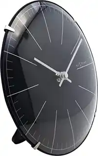 Nextime Zegar stojący czarny Big Stripe Mini Dome 3506ZW