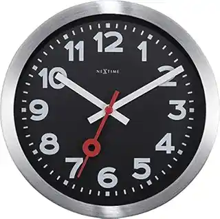 Nextime Zegar stojący z cyframi czarny 19 cm Station 3998ARZW