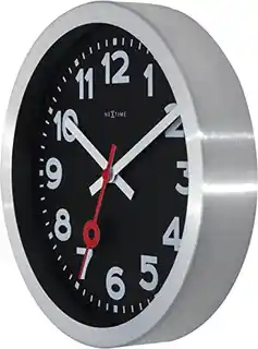 Nextime Zegar stojący z cyframi czarny 19 cm Station 3998ARZW