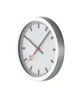Nextime Zegar ścienny Station 3998 ST, 19 cm, indeksy, nowoczesny, czarny, minimalistyczny