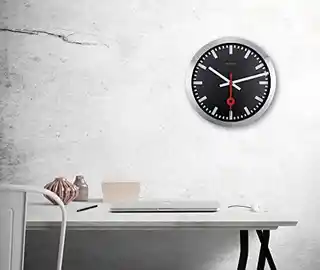 Nextime Zegar ścienny z indeksami czarny, 35 cm Station 3999STZW