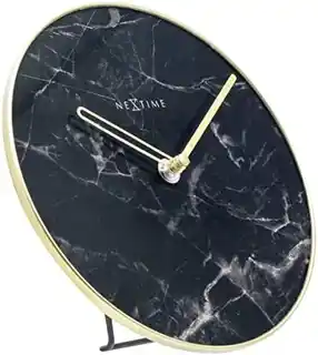 Nextime Zegar stojący czarny marble 5222ZW