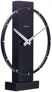 Nextime Zegar stojący ścienny Carl 5226 czarny, nowoczesny design, kwadratowa obudowa, mechanizm kwarcowy