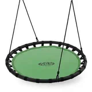 Nils Camp huśtawka NB5036, zielony, gniazdo, średnica 120 cm, dla dzieci