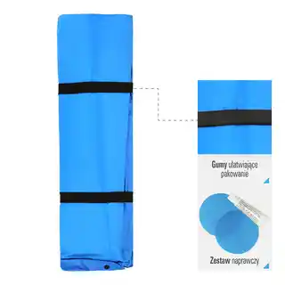 Nils Camp mata samopompująca NC4060, niebieska, dwuosobowa, 130 cm
