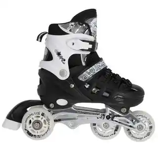Nils Extreme Łyżworolki Z Wym. Płozą Hokejową Nils NH10905 4w1 Czarne Rozm. M 35-38