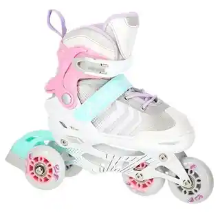 Nils Extreme Rolki 2w1 NH18192 white/pink 39-43
