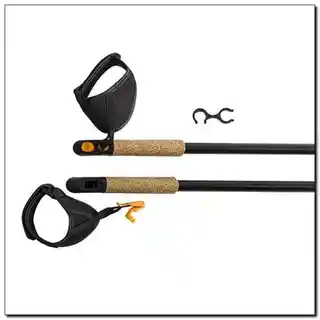 Nils Extreme kijki do nordic walking NW603, regulacja 82-140 cm, czarno-żółty, aluminiowe, antypoślizgowe rączki