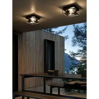 Nordlux Lampa sufitowa GRIFFIN - Nordlux 1xE27 15W Metal Przydymiony NO2218126047