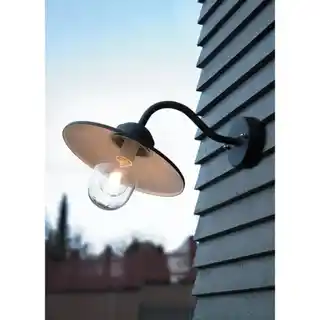 Norlys Karlstad kinkiet loftowy ogrodowy czarny, 230B