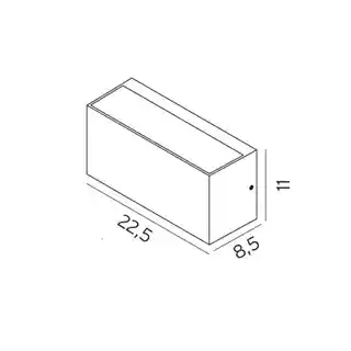 Norlys Kinkiet ogrodowy ASKER 1513GR