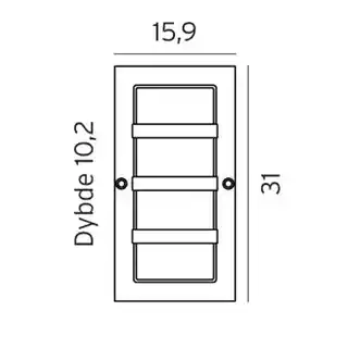 Norlys Boden LED kinkiet ogrodowy ścienny czarny IP54 866B