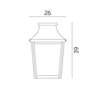 Norlys Kinkiet ogrodowy LONDON BIG 497B