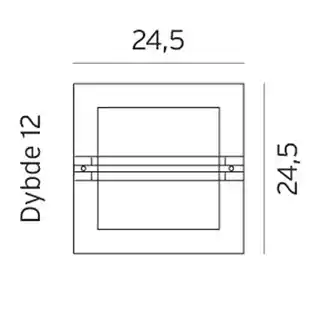Norlys Bern kinkiet zewnętrzny czarny oszroniony 651B