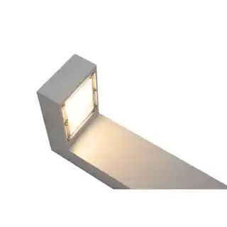 Norlys Lampa stojąca ASKER BOLLARD PRO SREBRNY SCL LENS
