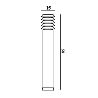 Norlys Lampa stojąca na ogród ALTA 85CM 1475B
