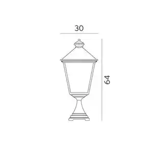 Norlys Lampa stojąca ogrodowa zewnętrzna LONDON BIG 494W